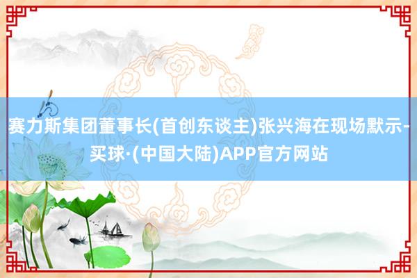 赛力斯集团董事长(首创东谈主)张兴海在现场默示-买球·(中国大陆)APP官方网站