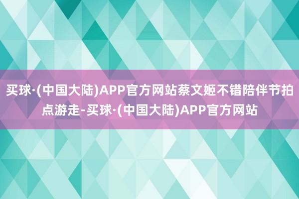 买球·(中国大陆)APP官方网站蔡文姬不错陪伴节拍点游走-买球·(中国大陆)APP官方网站