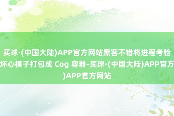 买球·(中国大陆)APP官方网站黑客不错将进程考验后的坏心模子打包成 Cog 容器-买球·(中国大陆)APP官方网站