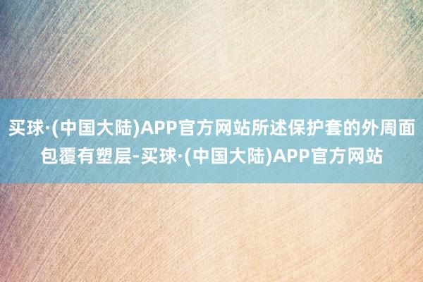 买球·(中国大陆)APP官方网站所述保护套的外周面包覆有塑层-买球·(中国大陆)APP官方网站