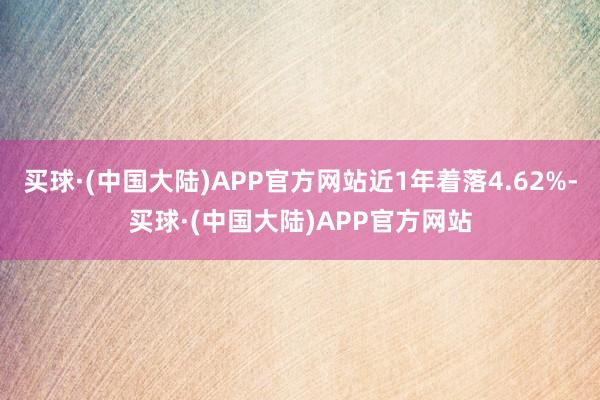 买球·(中国大陆)APP官方网站近1年着落4.62%-买球·(中国大陆)APP官方网站