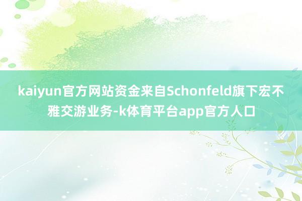 kaiyun官方网站资金来自Schonfeld旗下宏不雅交游业务-k体育平台app官方人口